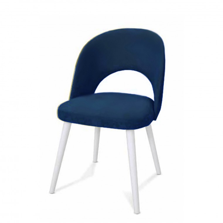 Cadeira Moon - Estofo Fancy Blue