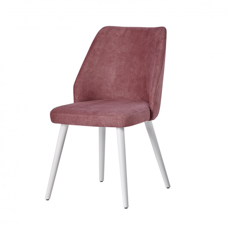 Cadeira Pérola - Branco/Rosa