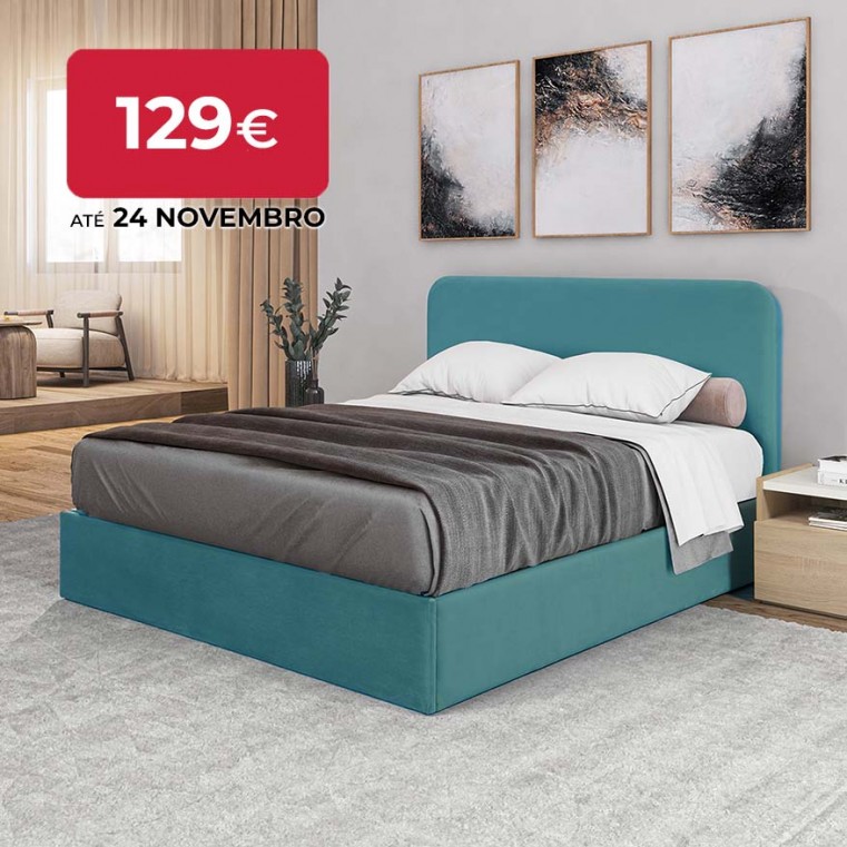 Cama Estofada Bali - Petrol 190x140