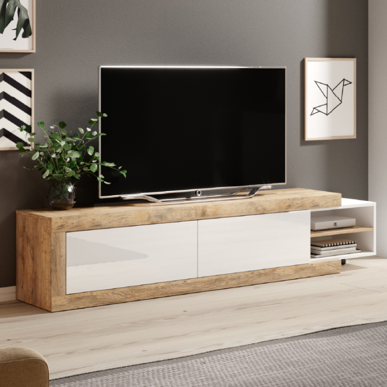 Base TV Sin - Samdal Oak/Branco