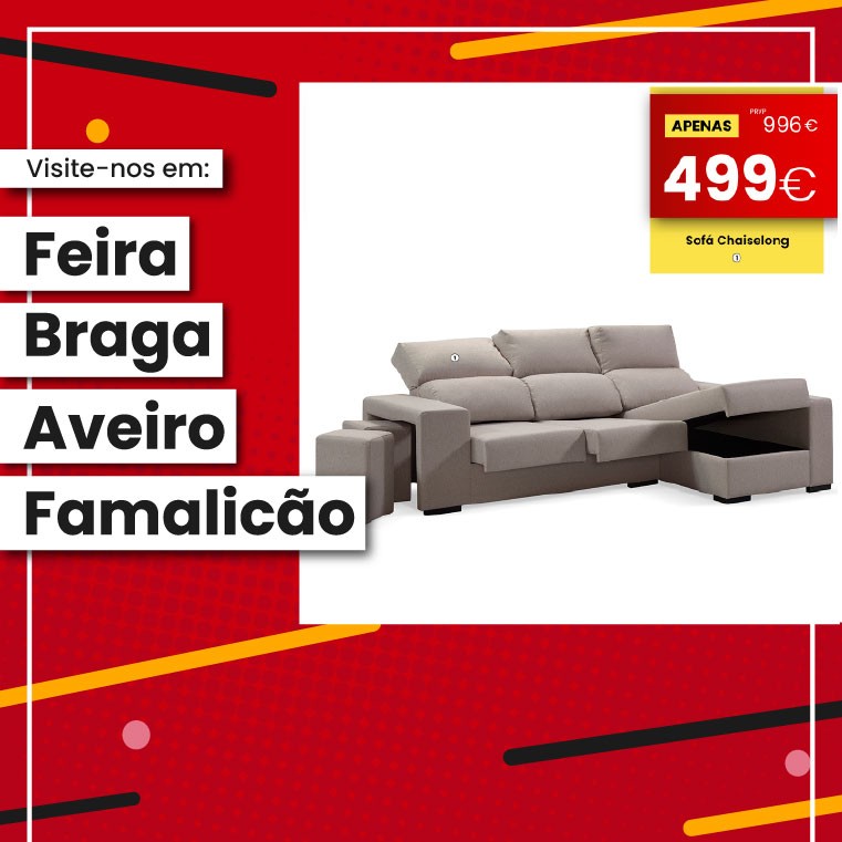 Sofá Chaise Foshan - Bege