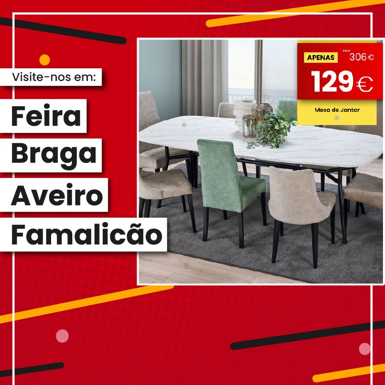 Mesa de Jantar Malmo - Marmol/Preto