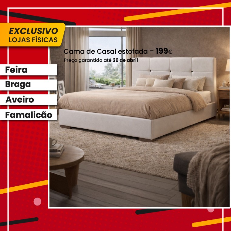 Cama Estofada Button - Branco/Preto 195x150