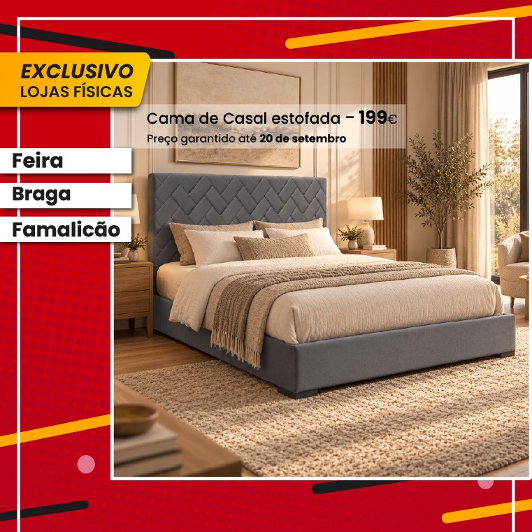 Cama Estofada Sonata - Steel 195x150